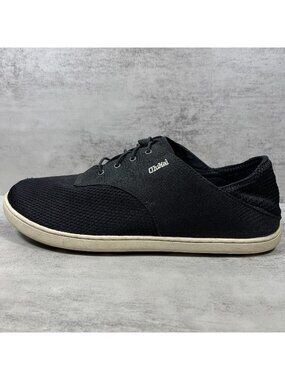 Olukai Nohea Moku Slip On Casual Boat Shoes - Men's Size 9.5 - Black